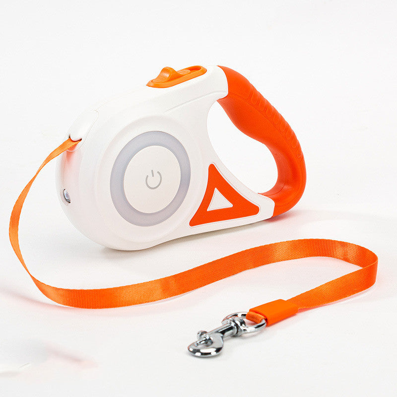Retractable Leash with Spotlight – Collar Set