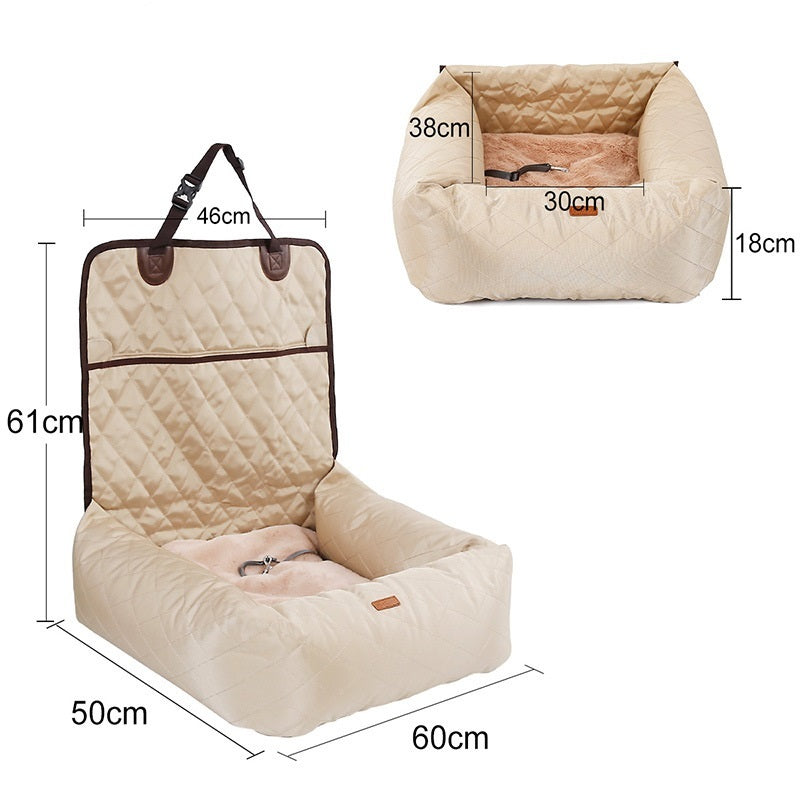 2-in-1 Pet Carrier Car Seat Pad