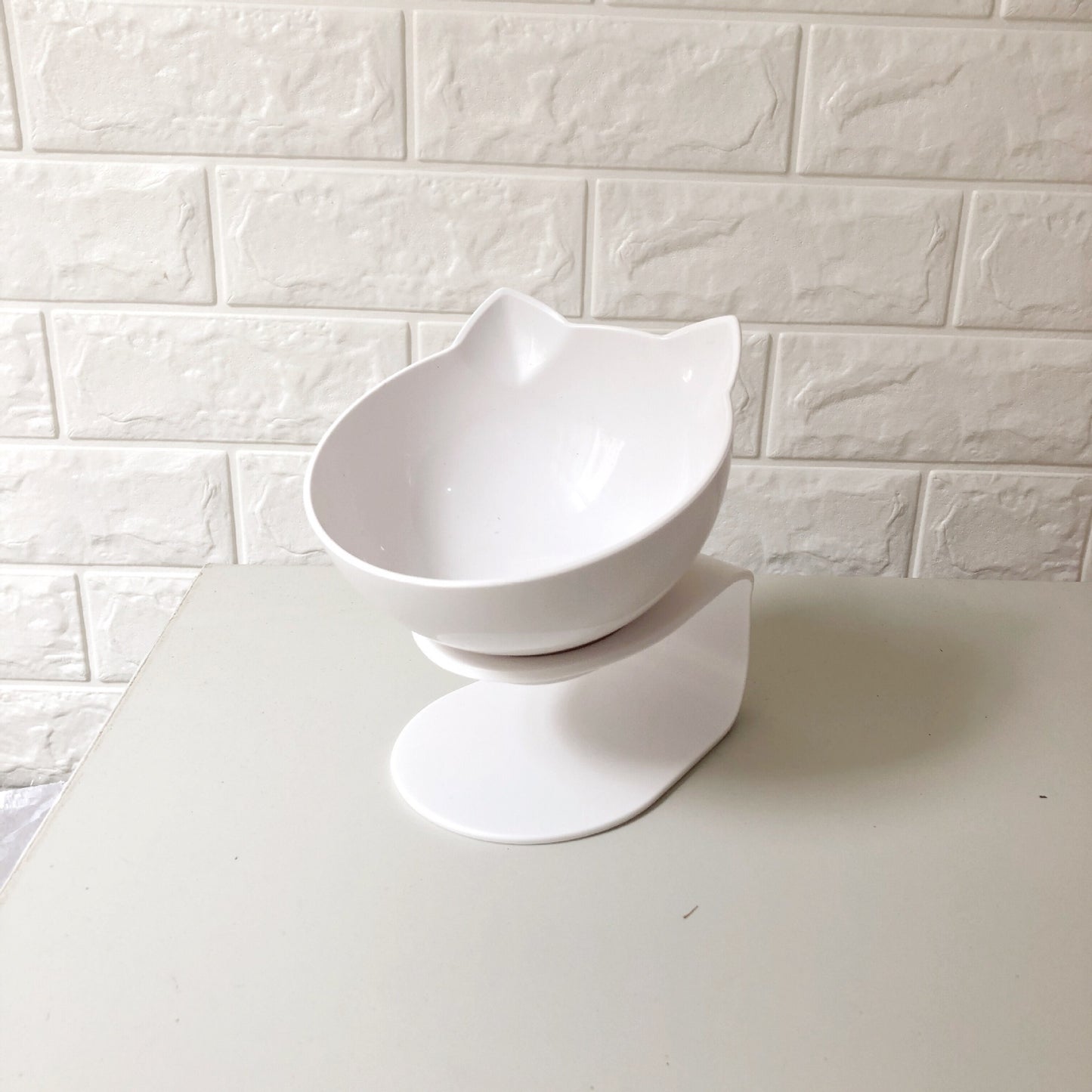 Inclined Transparent Cat Bowl