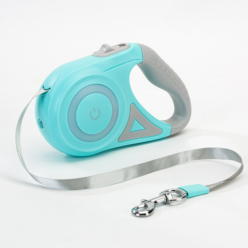 Retractable Leash with Spotlight – Collar Set
