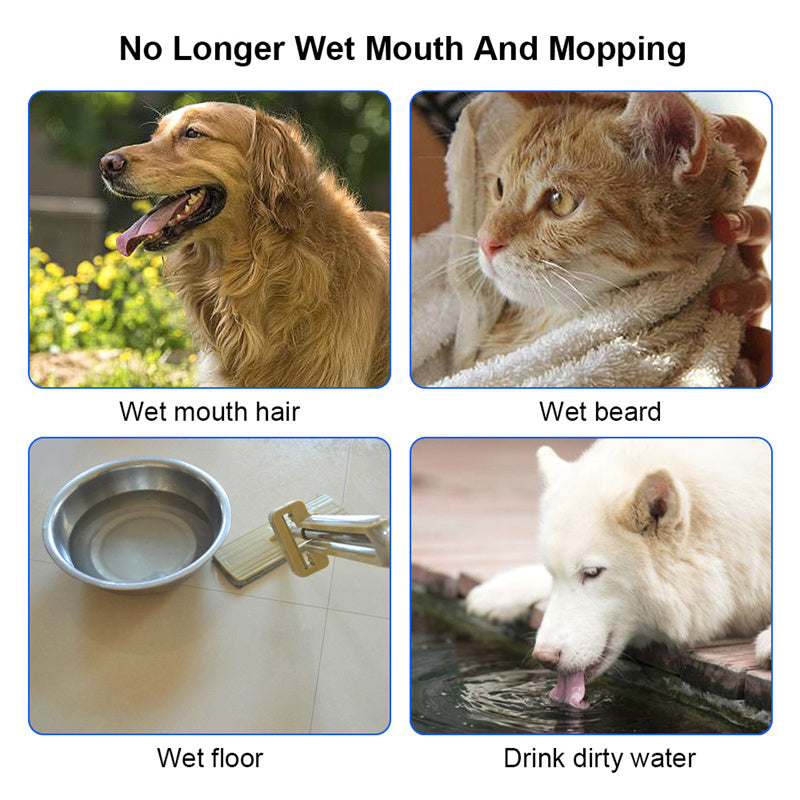 1.5L Anti-Overflow Water Bowl Slow Feeder