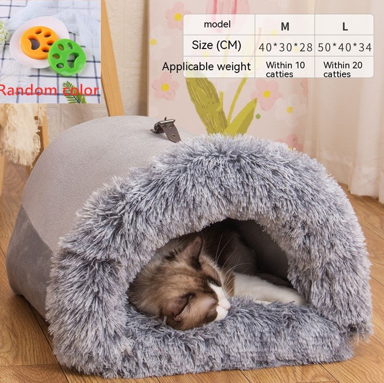 Portable Plush Nest Warm Bed