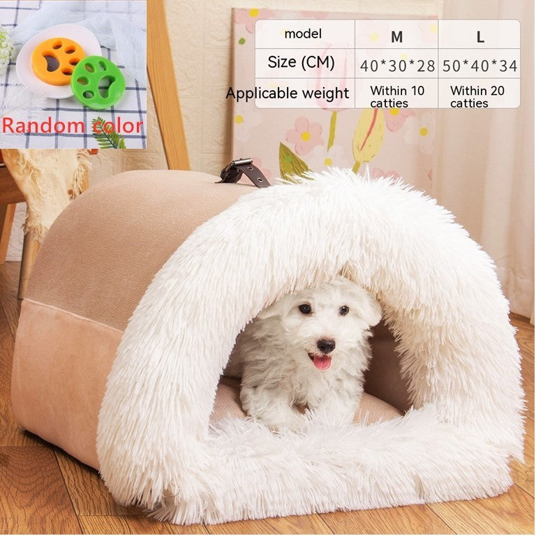 Portable Plush Nest Warm Bed