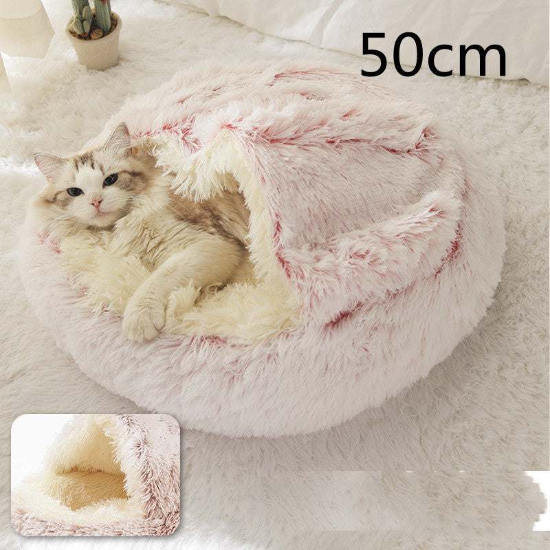 2-in-1 Dog and Cat Plush Bed