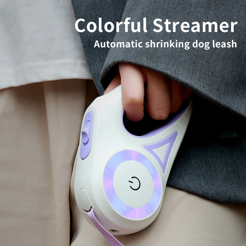 Retractable Leash with Spotlight – Collar Set