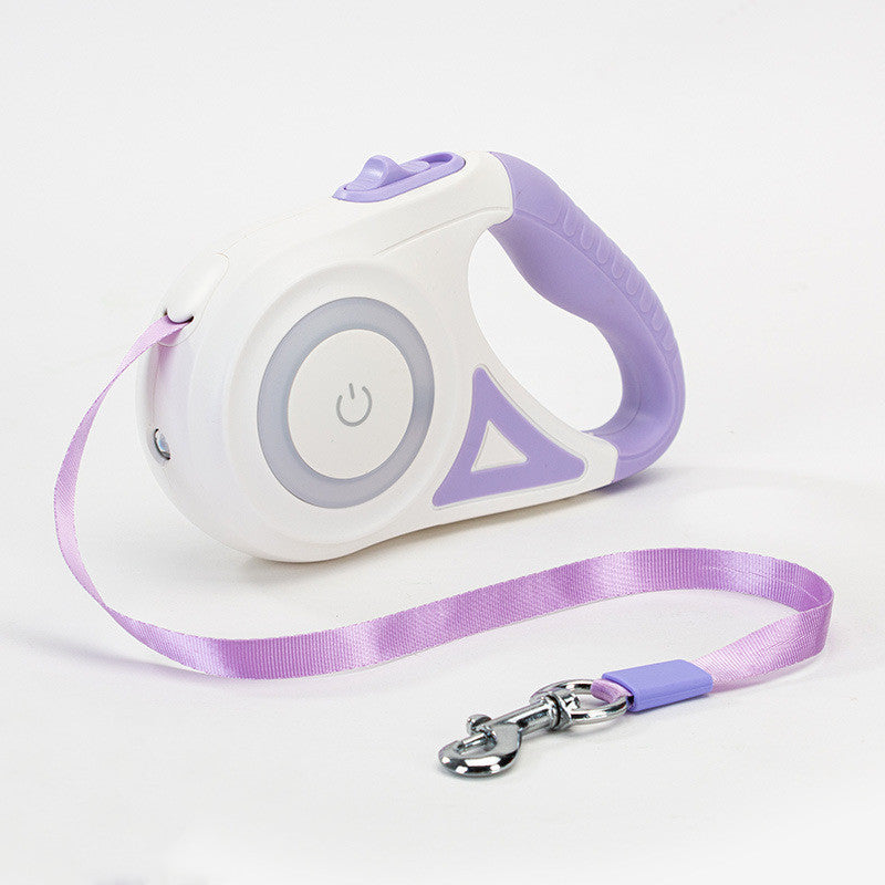 Retractable Leash with Spotlight – Collar Set