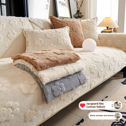 Style Non-Slip Plush Sofa Cover
