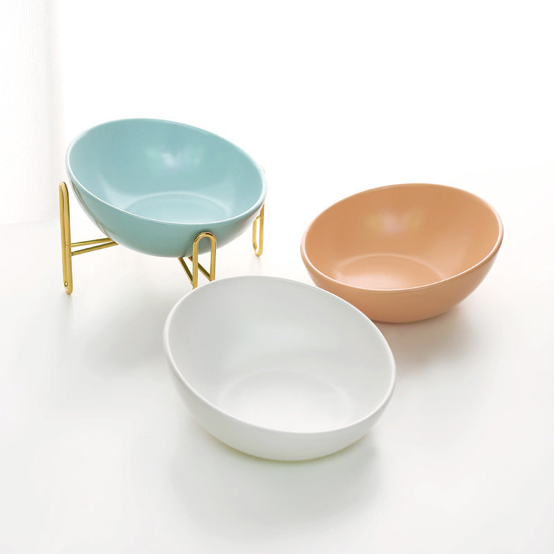 Ceramic Pet Bowl Durable Food Water Feeder
