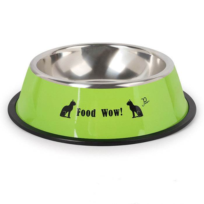 Stainless steel dog bowl