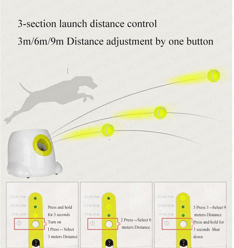 Automatic Interactive Ball Launcher Toy