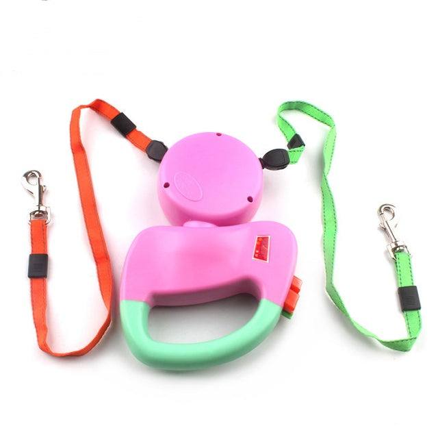 Retractable Dual Pet Dog Leash