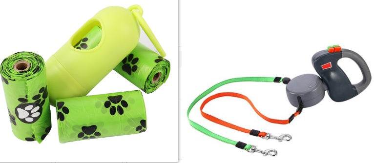 Retractable Dual Pet Dog Leash