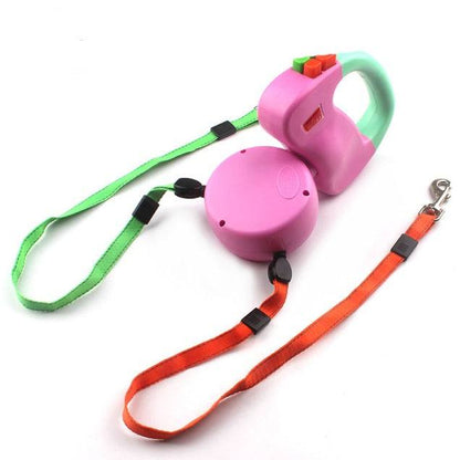Retractable Dual Pet Dog Leash