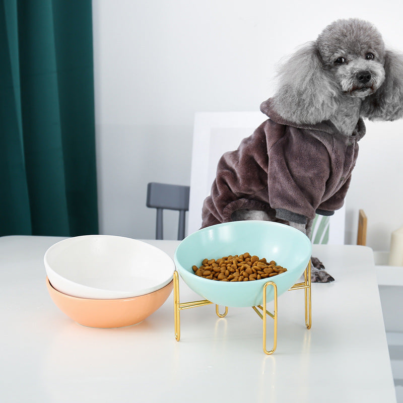 Ceramic Pet Bowl Durable Food Water Feeder