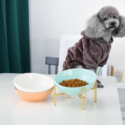 Ceramic Pet Bowl Durable Food Water Feeder
