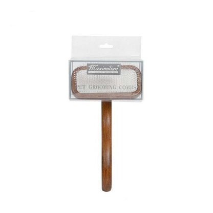 Pet Comb Solid Wood Set of solid wood pet grooming tools including combs, brushes, scissors, and nail clippers for cats and dogs