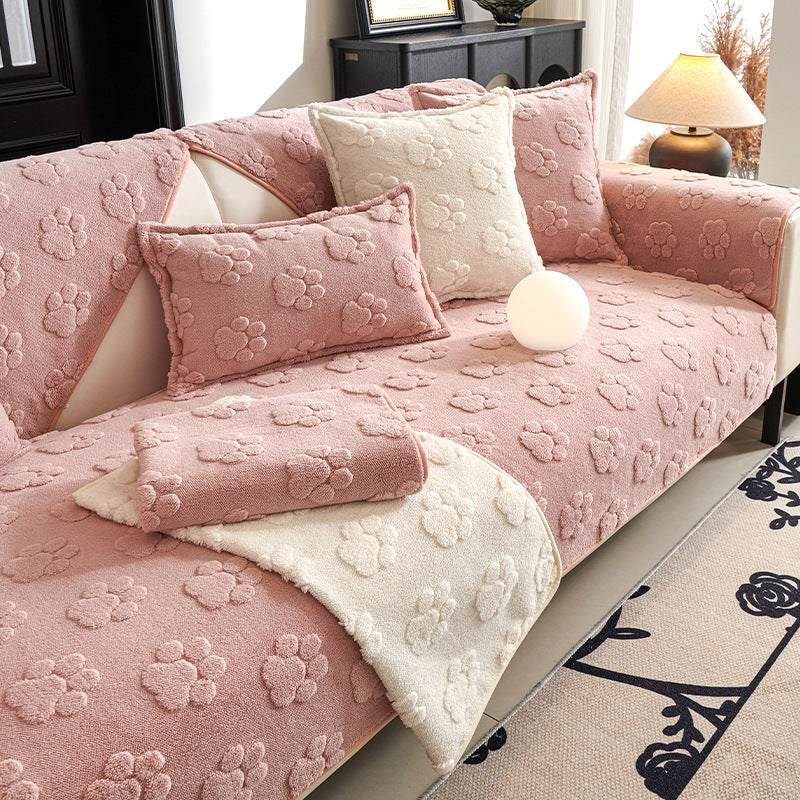 Style Non-Slip Plush Sofa Cover