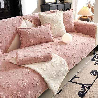 Style Non-Slip Plush Sofa Cover