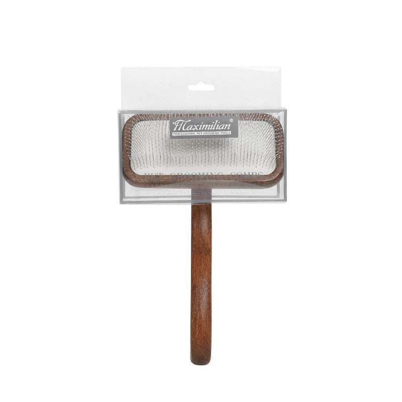 Pet Comb Solid Wood Set of solid wood pet grooming tools including combs, brushes, scissors, and nail clippers for cats and dogs