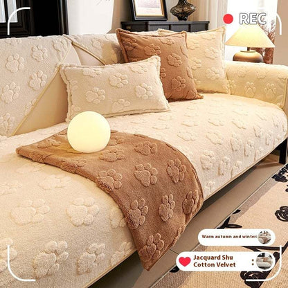 Style Non-Slip Plush Sofa Cover