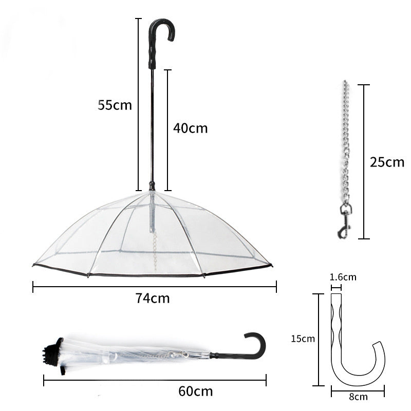 Transparent Pet Umbrella