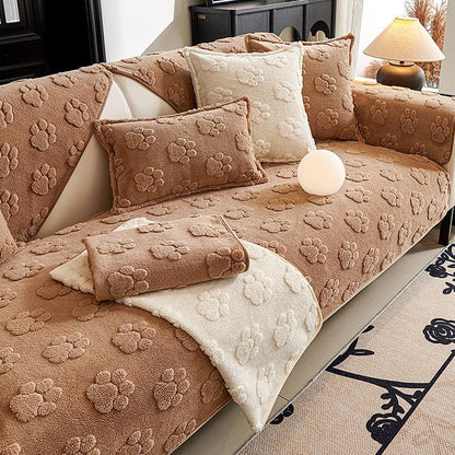 Style Non-Slip Plush Sofa Cover