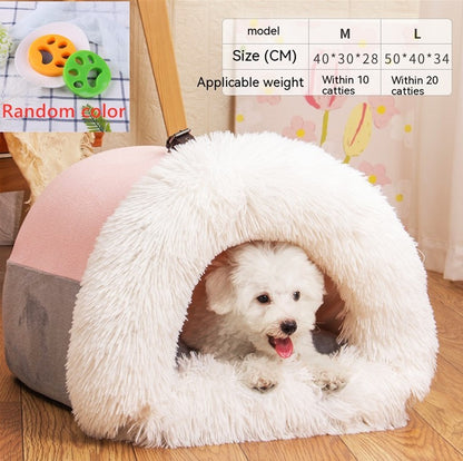 Portable Plush Nest Warm Bed