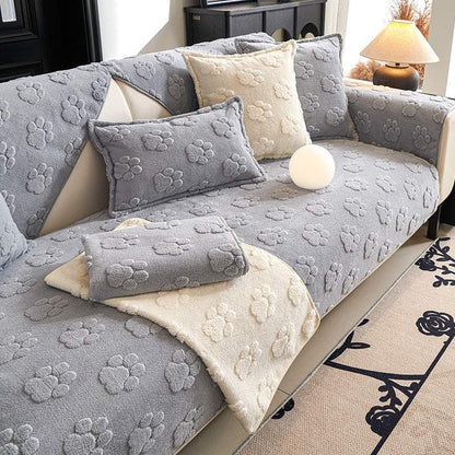 Style Non-Slip Plush Sofa Cover