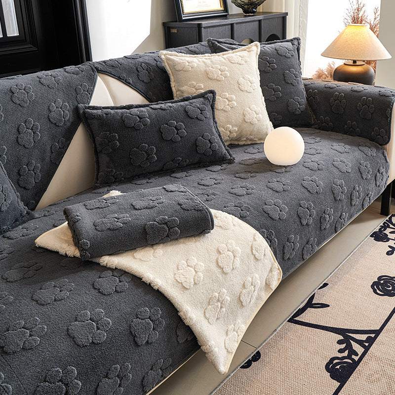 Style Non-Slip Plush Sofa Cover
